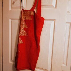 Bebe Addiction Bandage Dress Womens Medium Red New